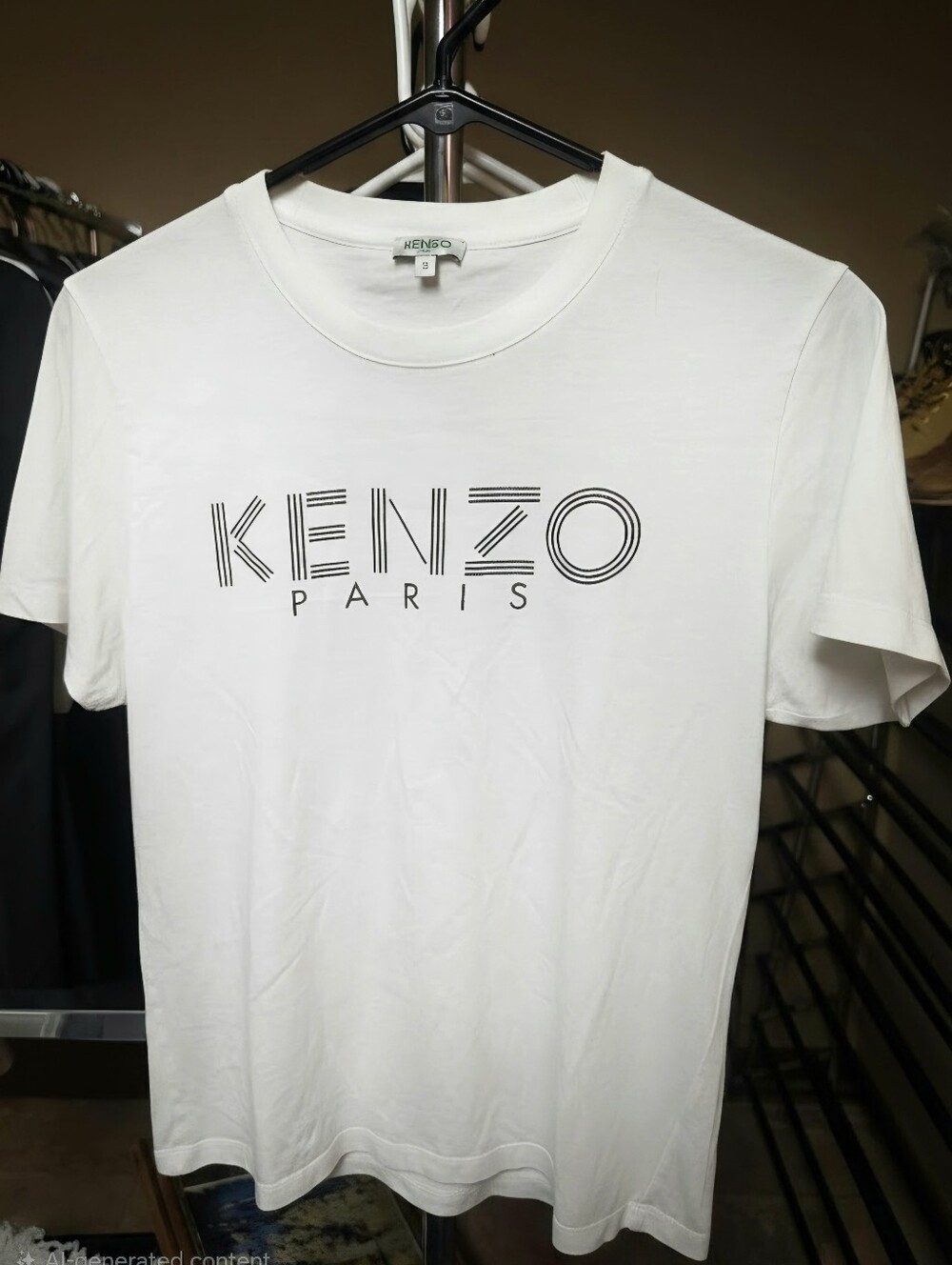Kenzo White Short-Sleeve Logo T-Shirt